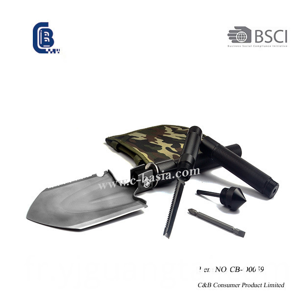 Pelle pliante militaire, pelle de survie, pelle multifonction